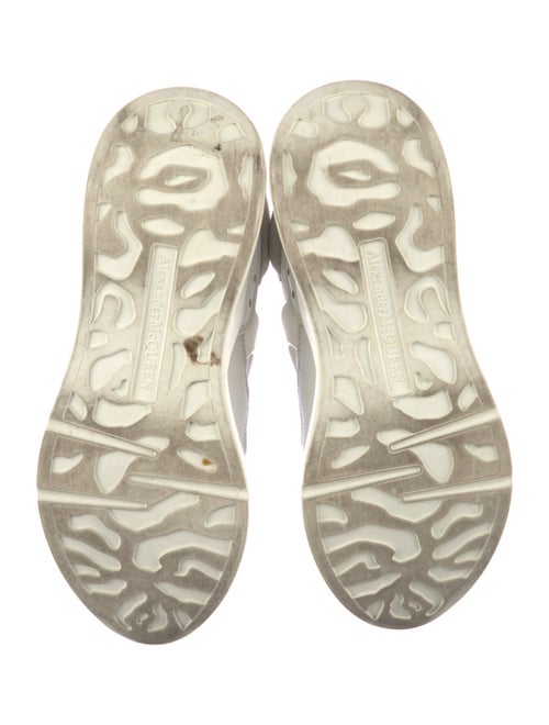 Alexander McQueen Leather Colorblock Pattern Chunky Sneakers