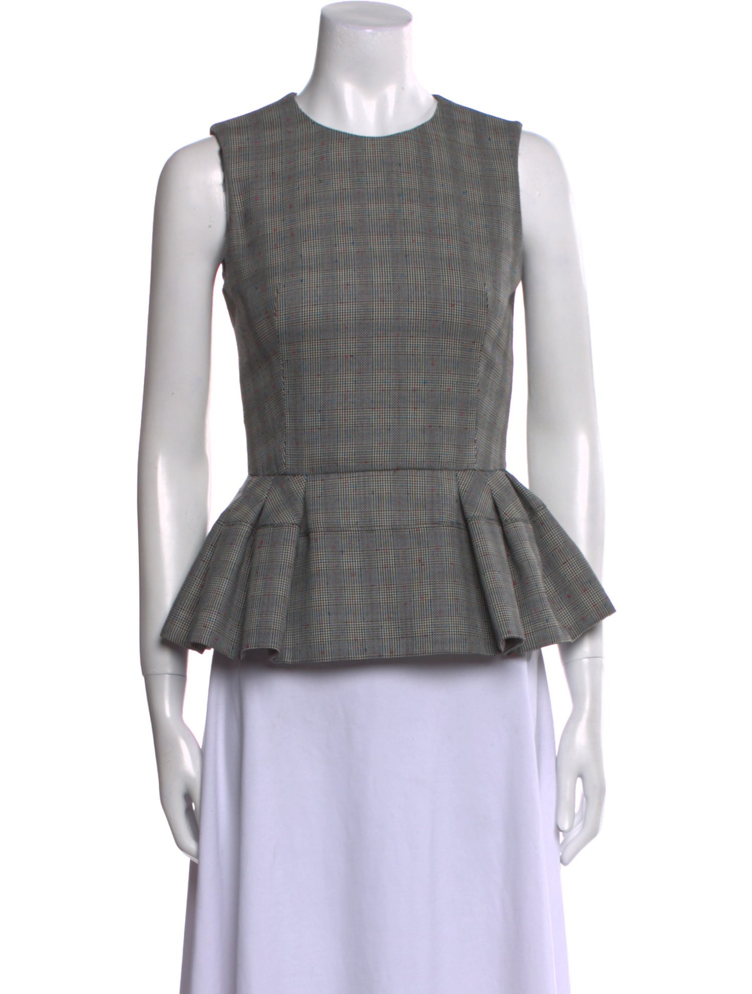 Alexander McQueen 2014 Silk Crop Top