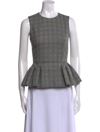 Alexander McQueen 2014 Silk Crop Top