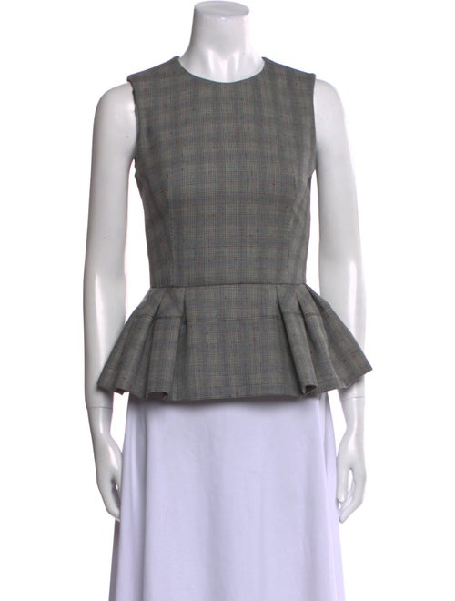 Alexander McQueen 2014 Silk Crop Top