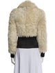 Alexander McQueen Leather Printed Faux Fur Jacket