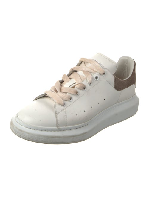 Alexander McQueen Leather Colorblock Pattern Chunky Sneakers