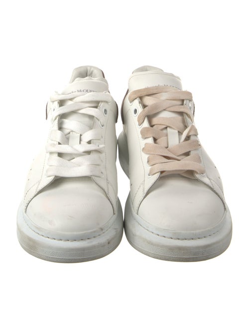 Alexander McQueen Leather Colorblock Pattern Chunky Sneakers