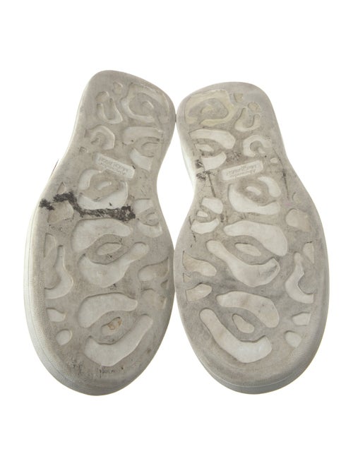 Alexander McQueen Leather Colorblock Pattern Chunky Sneakers
