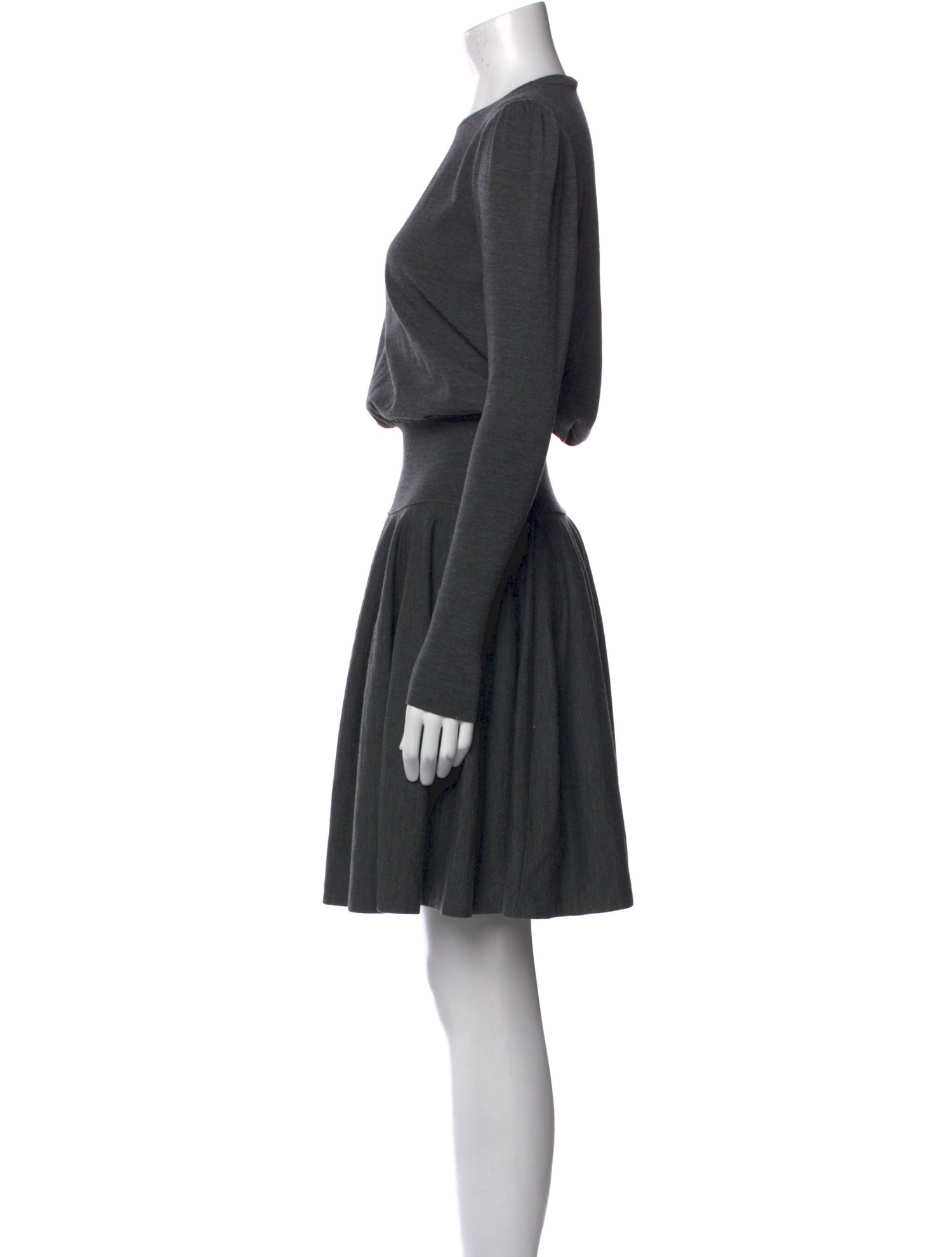 Alexander McQueen Wool Knee-Length Dress