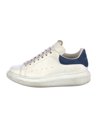 Alexander McQueen Leather Colorblock Pattern Sneakers