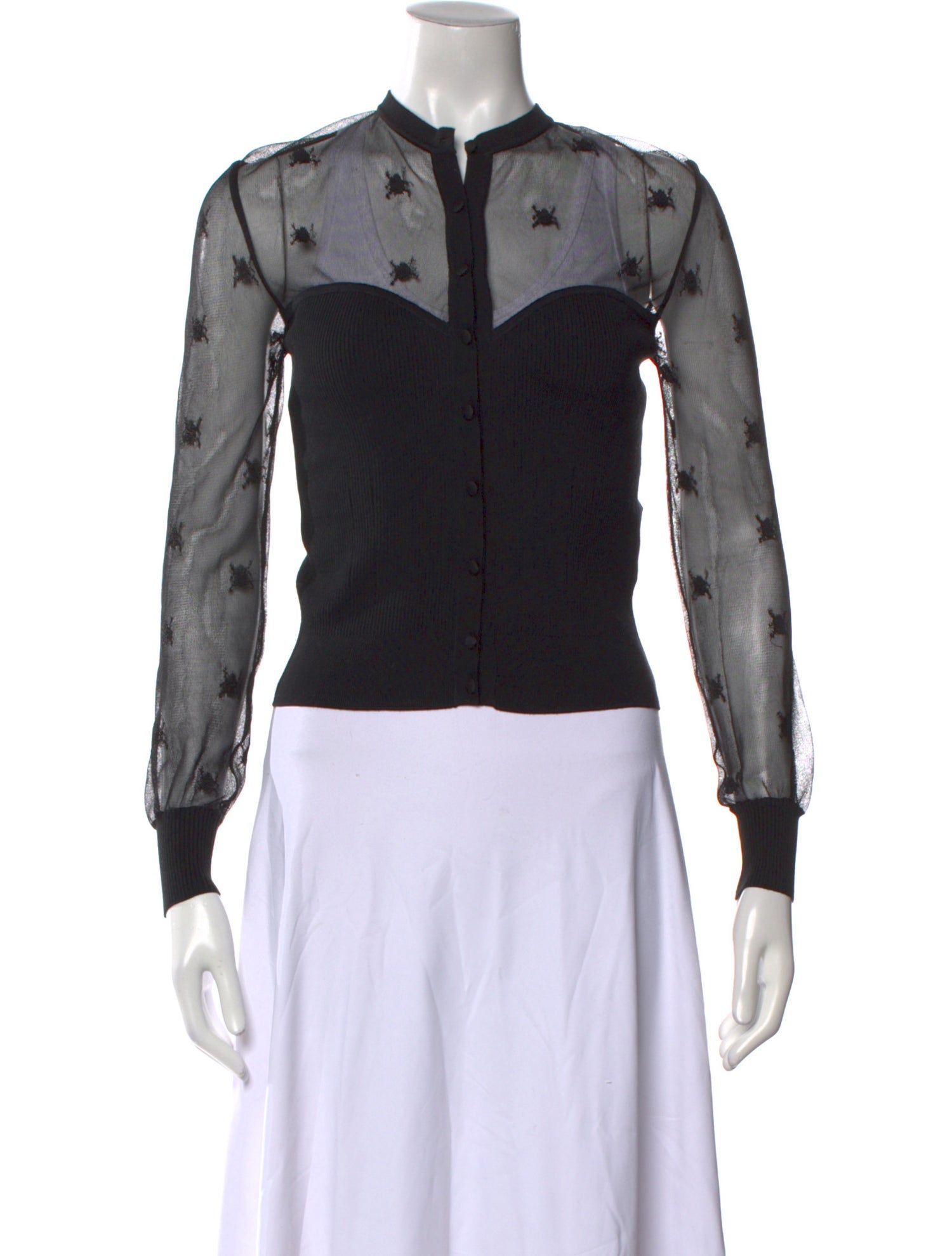 Alexander McQueen 2018 Silk Crop Top