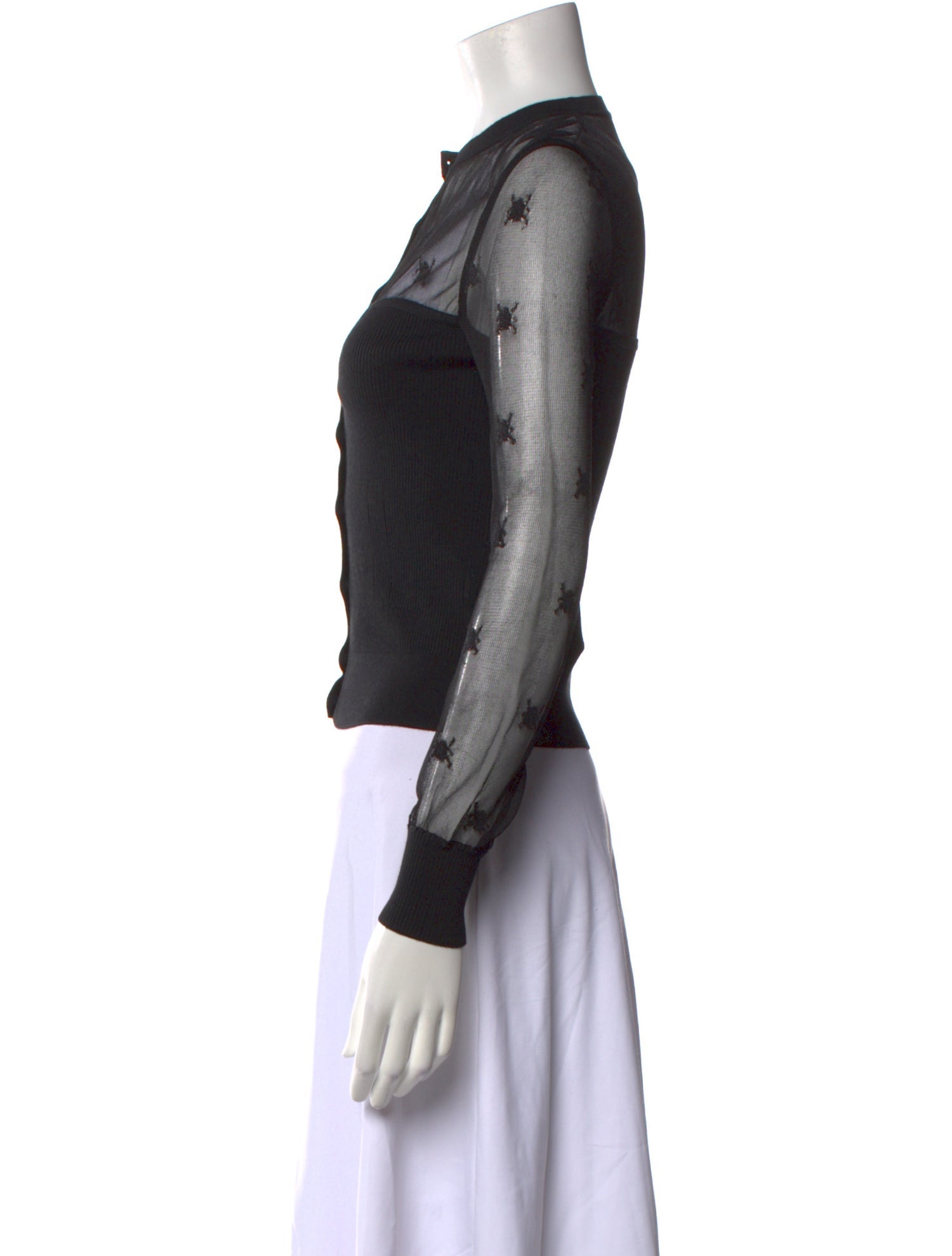 Alexander McQueen 2018 Silk Crop Top