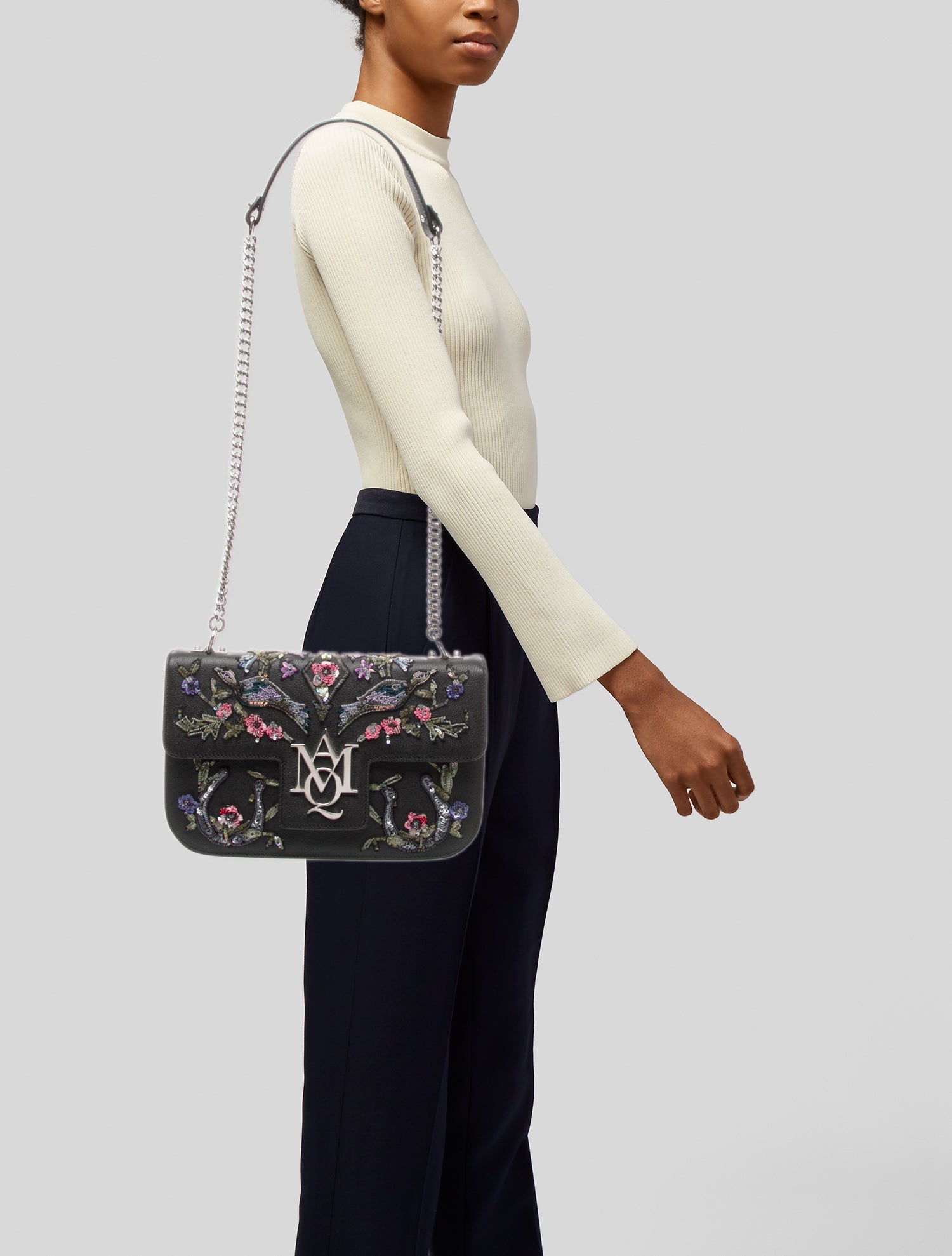 Alexander McQueen Leather Shoulder Bag