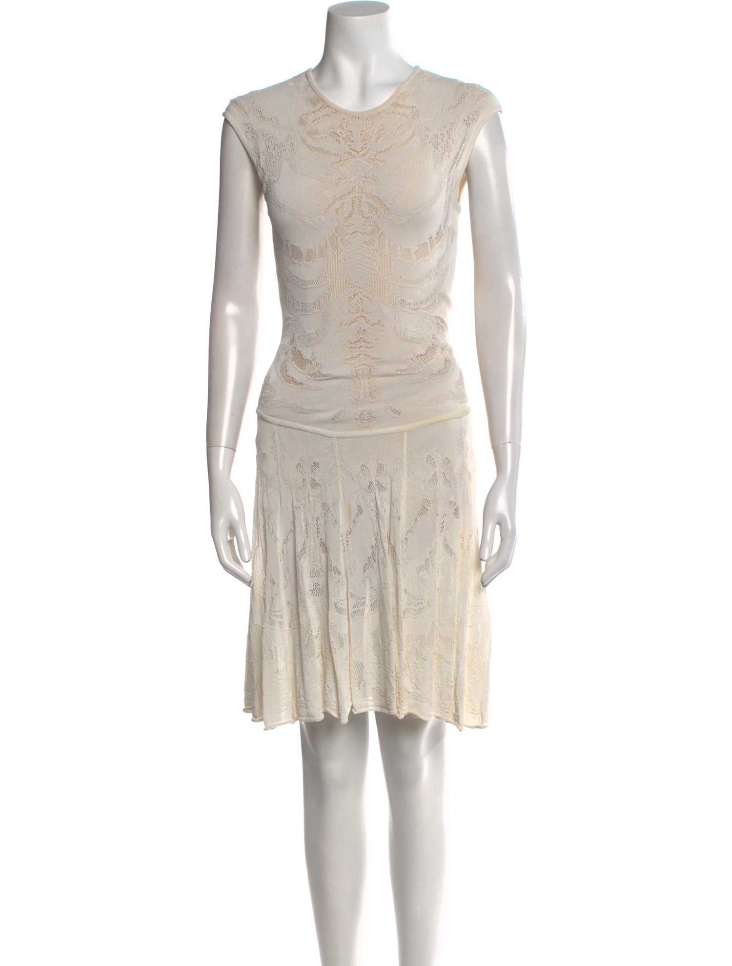 Alexander McQueen Lace Pattern Knee-Length Dress