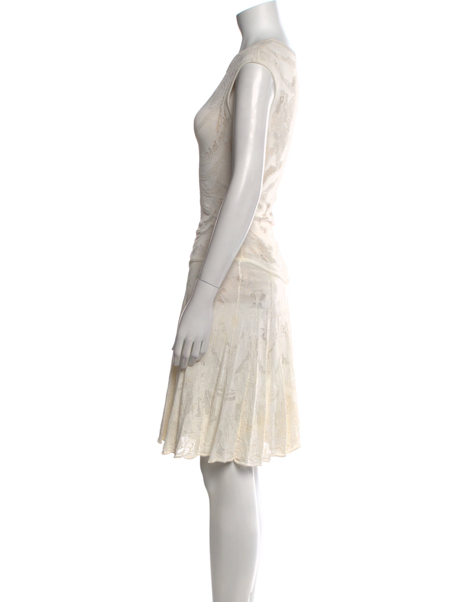 Alexander McQueen Lace Pattern Knee-Length Dress