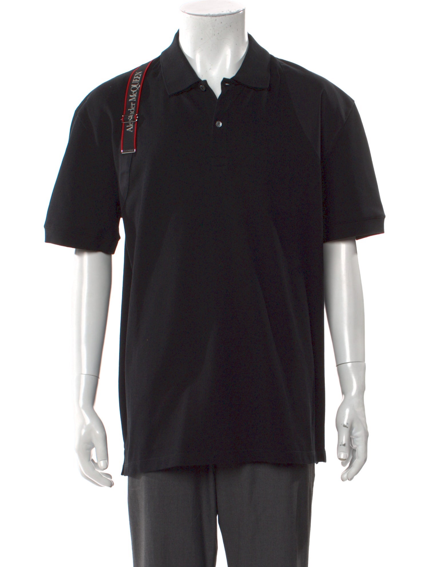 Alexander McQueen Crew Neck Short Sleeve Polo Shirt