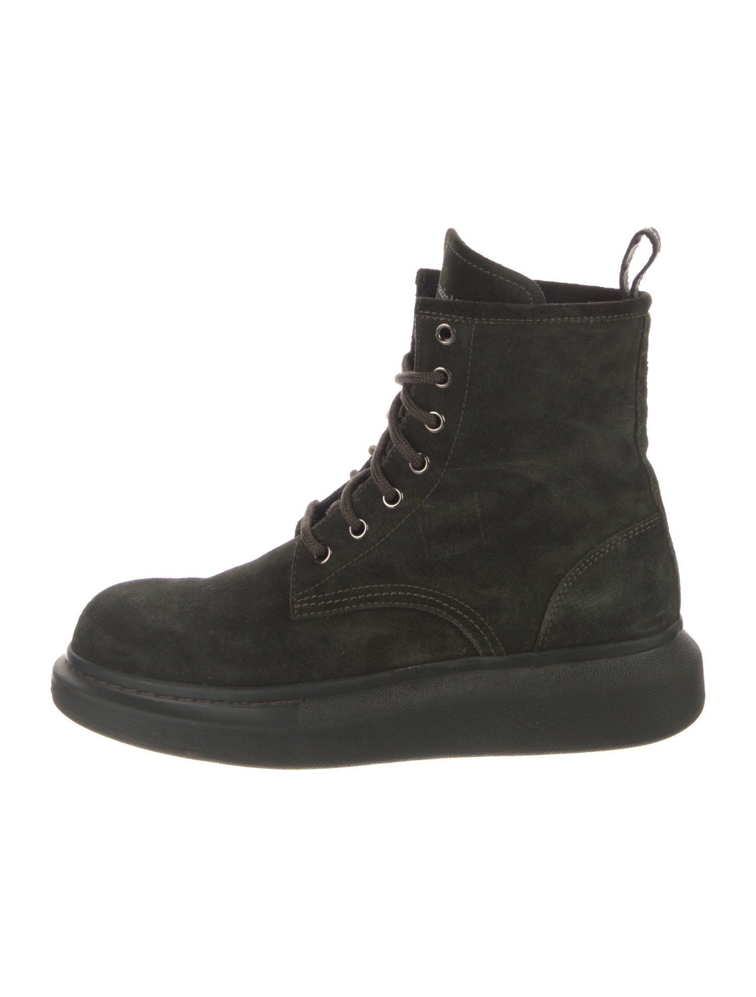 Alexander McQueen Suede Lace-Up Boots