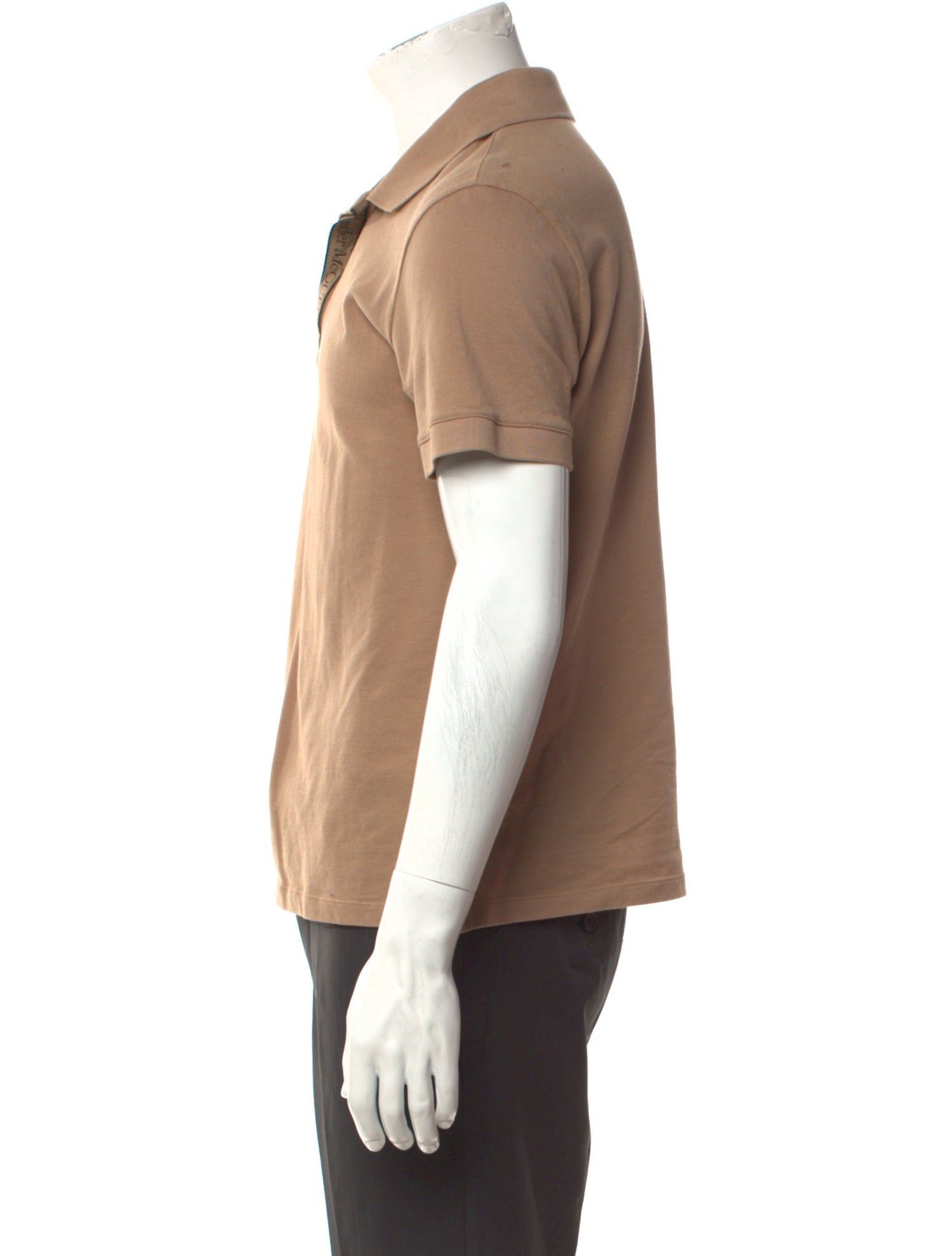 Alexander McQueen V-Neck Short Sleeve Polo Shirt