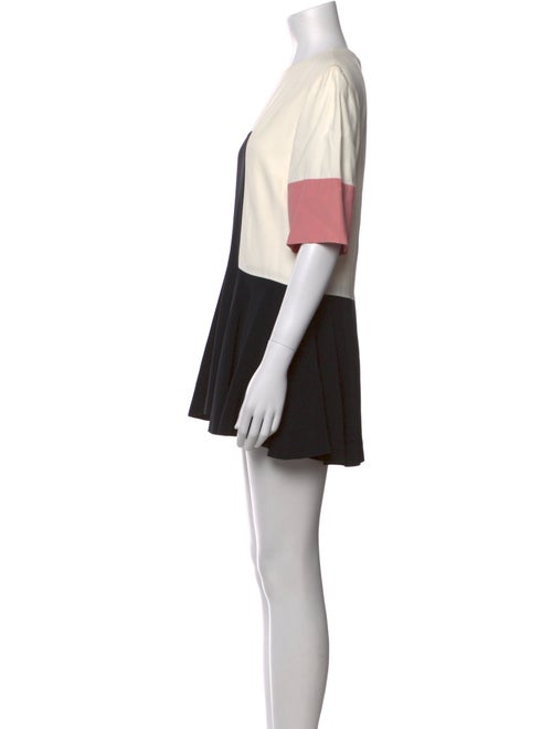 Alexander McQueen Colorblock Pattern Mini Dress