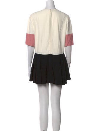 Alexander McQueen Colorblock Pattern Mini Dress