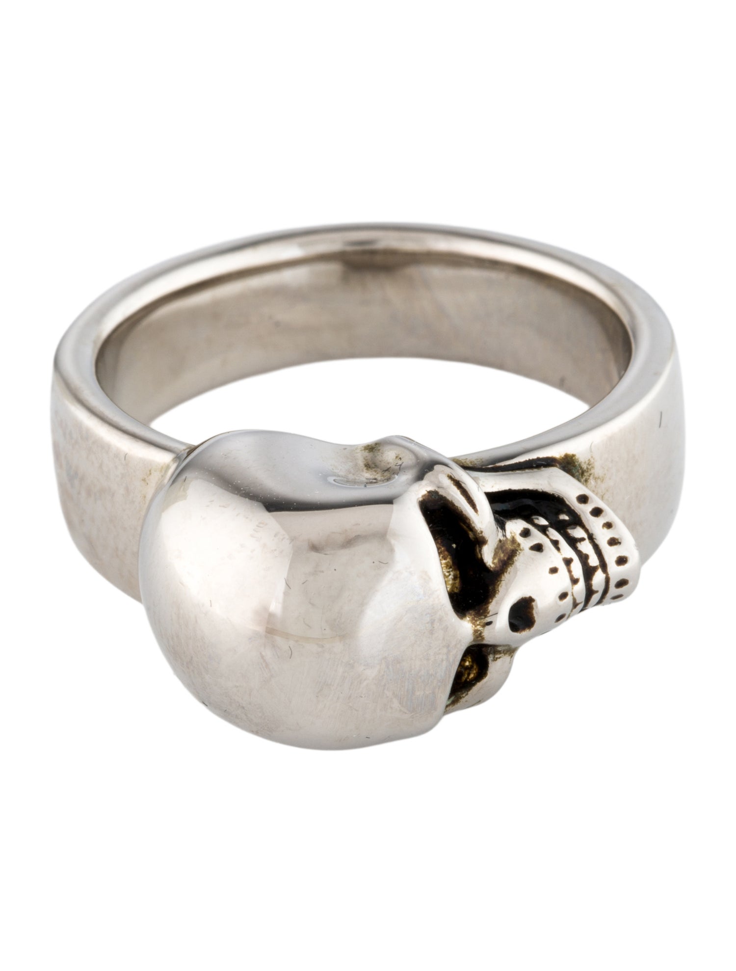 Alexander McQueen The Side Skull Cocktail Ring