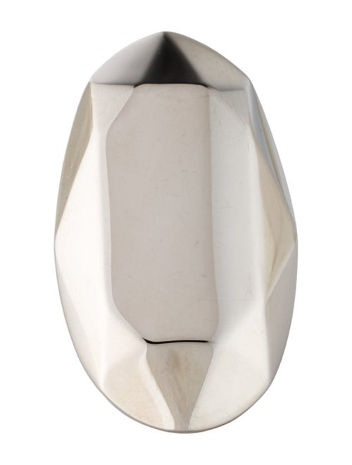 Alexander McQueen Elongated Faceted Cocktail Ring