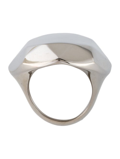 Alexander McQueen Elongated Faceted Cocktail Ring