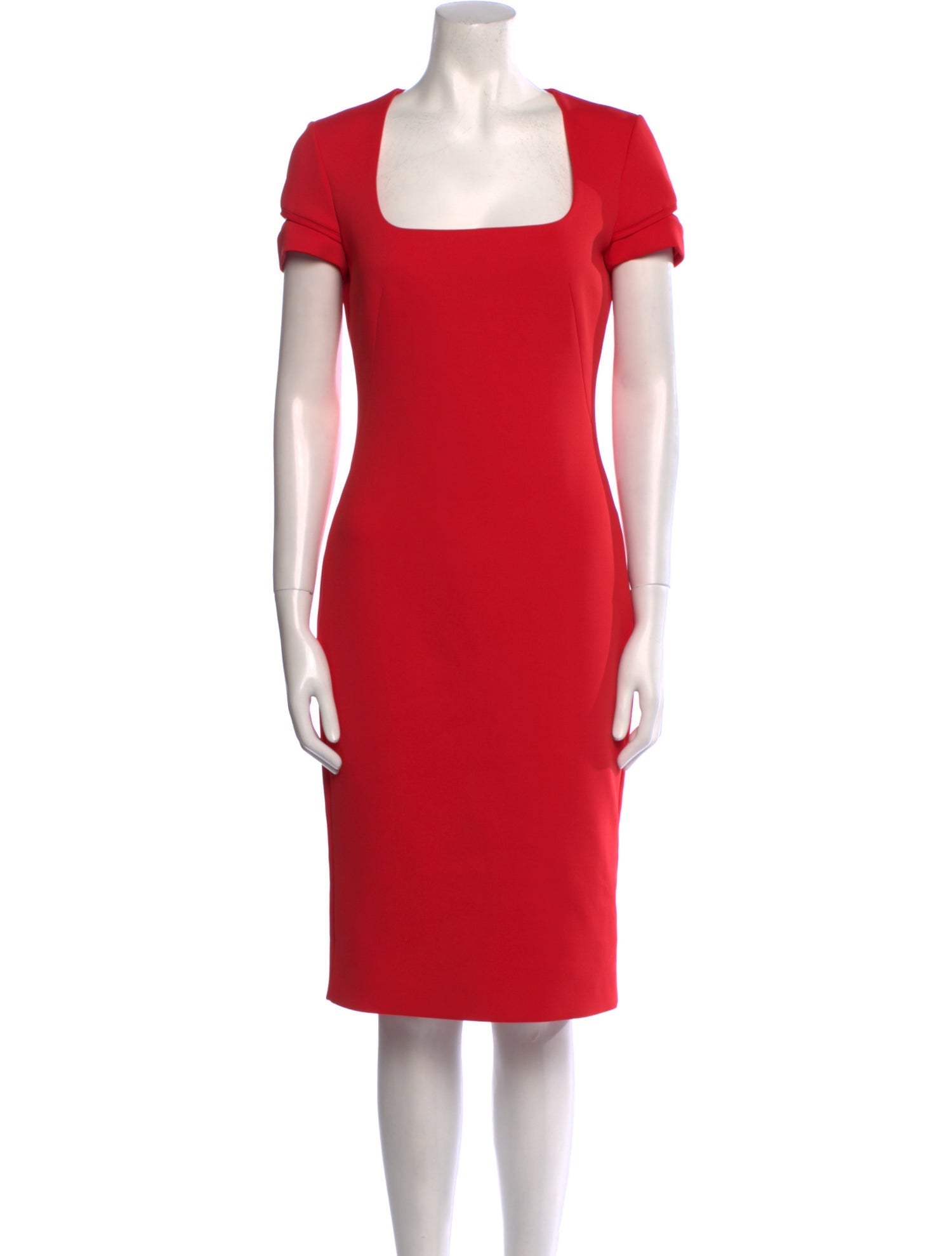 Alexander McQueen Square Neckline Knee-Length Dress