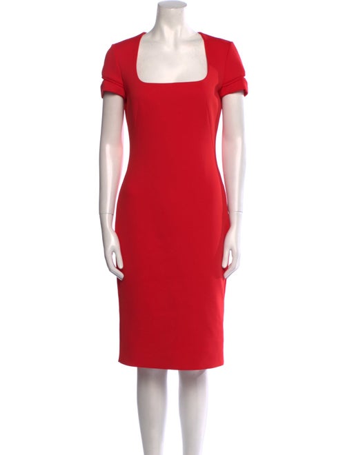 Alexander McQueen Square Neckline Knee-Length Dress
