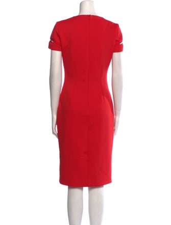 Alexander McQueen Square Neckline Knee-Length Dress