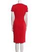 Alexander McQueen Square Neckline Knee-Length Dress