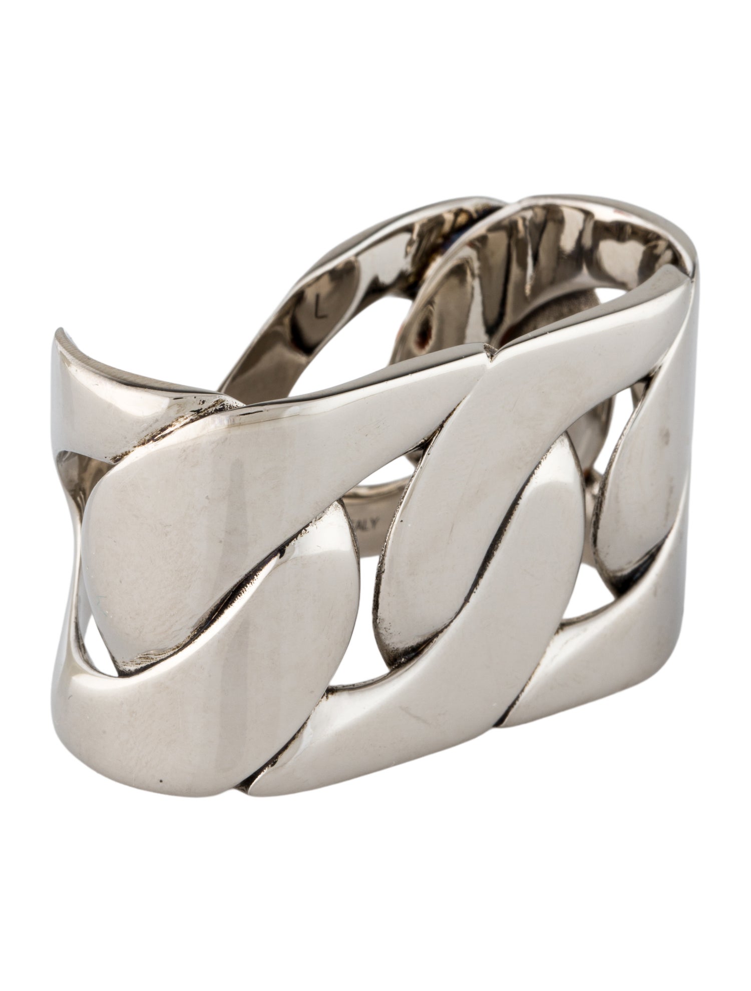 Alexander McQueen 2 Finger Chain Band Ring