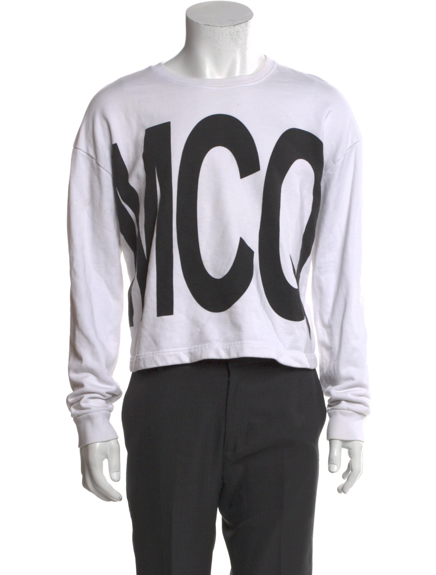 McQ Alexander McQueen Graphic Print Crew Neck Sweatshirt