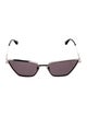 Alexander McQueen Cat-Eye Mirrored Sunglasses