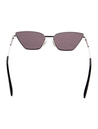 Alexander McQueen Cat-Eye Mirrored Sunglasses