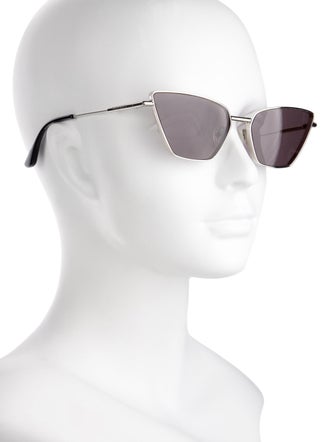 Alexander McQueen Cat-Eye Mirrored Sunglasses