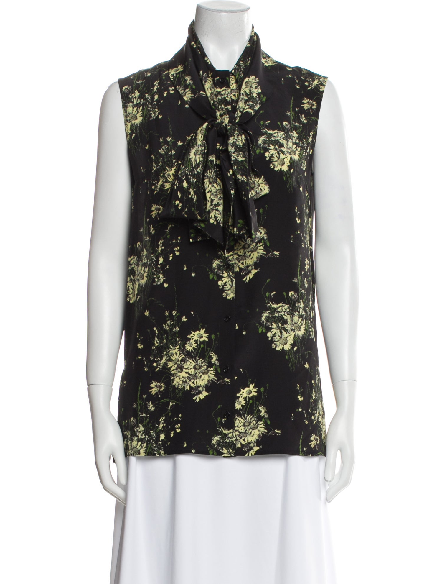 Alexander McQueen 2015 Silk Button-Up Top