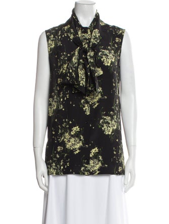 Alexander McQueen 2015 Silk Button-Up Top