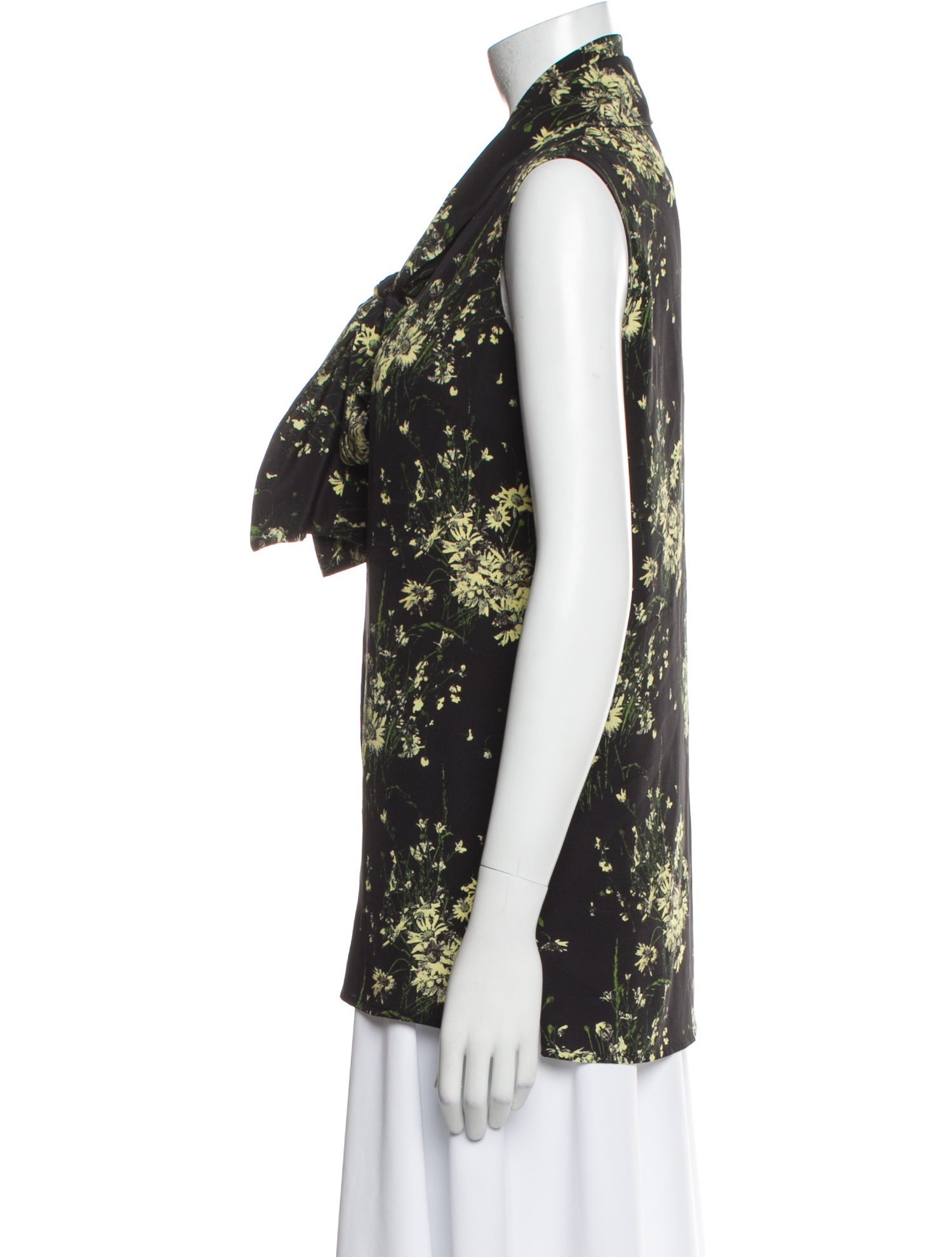 Alexander McQueen 2015 Silk Button-Up Top