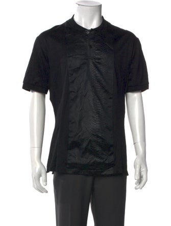 Alexander McQueen Crew Neck Short Sleeve Polo Shirt