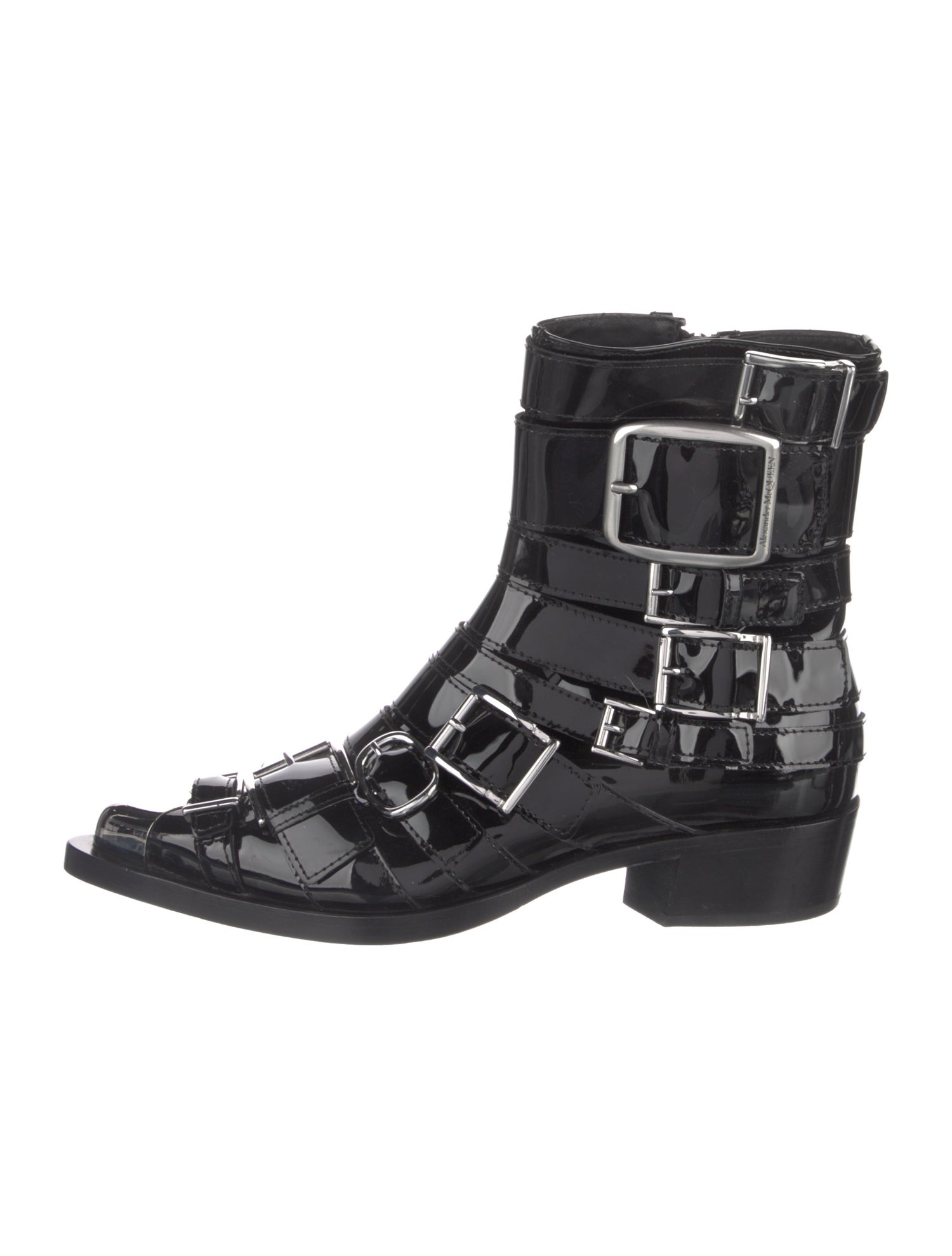 Alexander McQueen Patent Leather Boots
