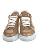Alexander McQueen Leather Glitter Accents Sneakers
