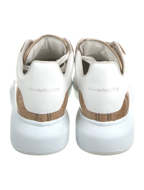 Alexander McQueen Leather Glitter Accents Sneakers