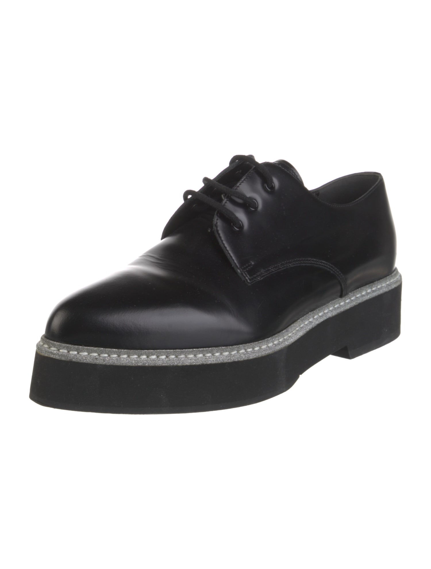 Alexander McQueen Leather Studded Accents Oxfords