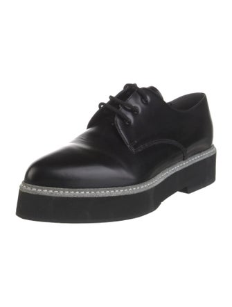 Alexander McQueen Leather Studded Accents Oxfords