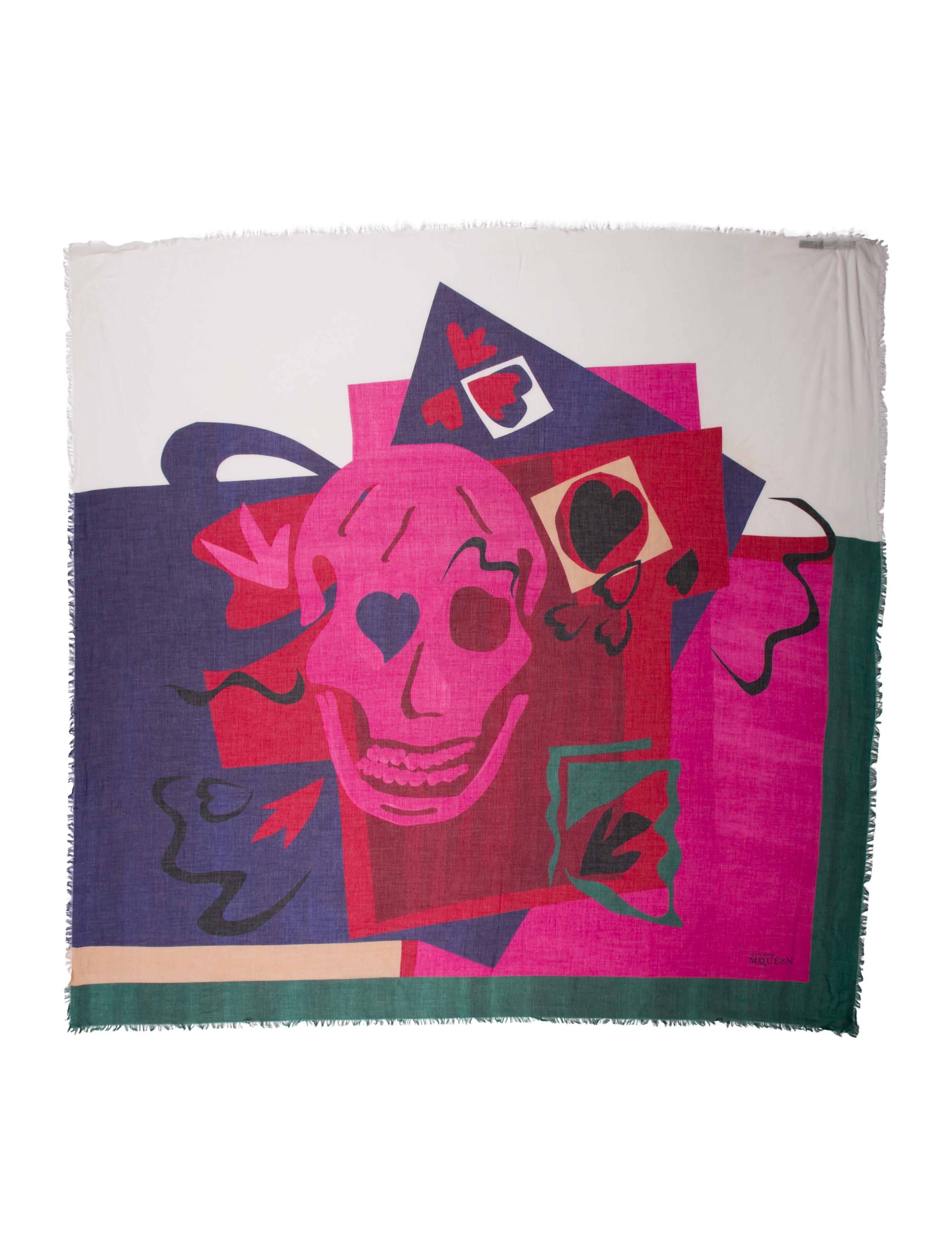 Alexander McQueen Skull Printed Scarf