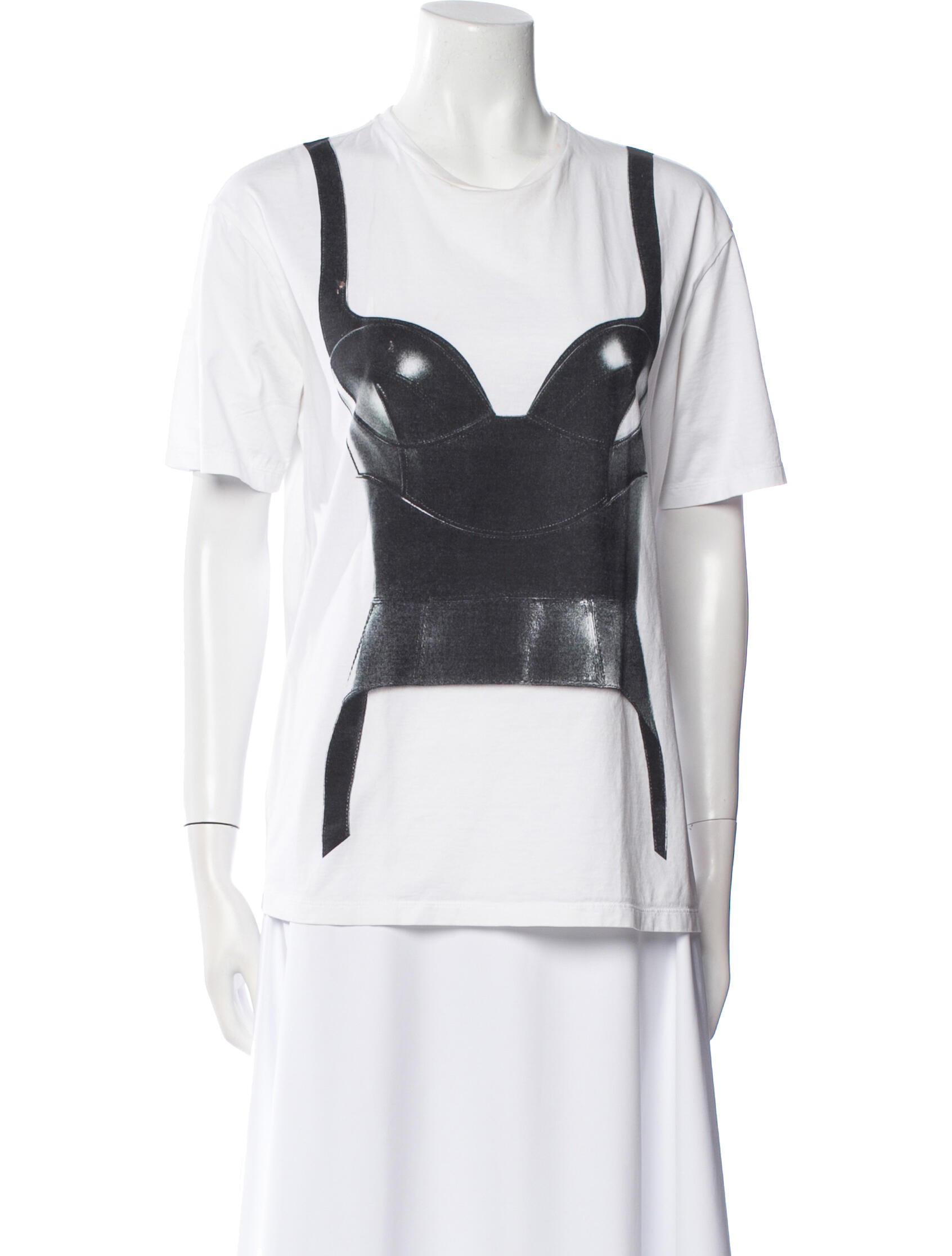 Alexander McQueen Graphic Print Scoop Neck T-Shirt