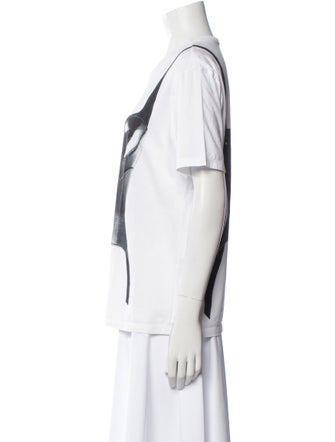 Alexander McQueen Graphic Print Scoop Neck T-Shirt