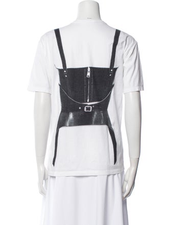 Alexander McQueen Graphic Print Scoop Neck T-Shirt