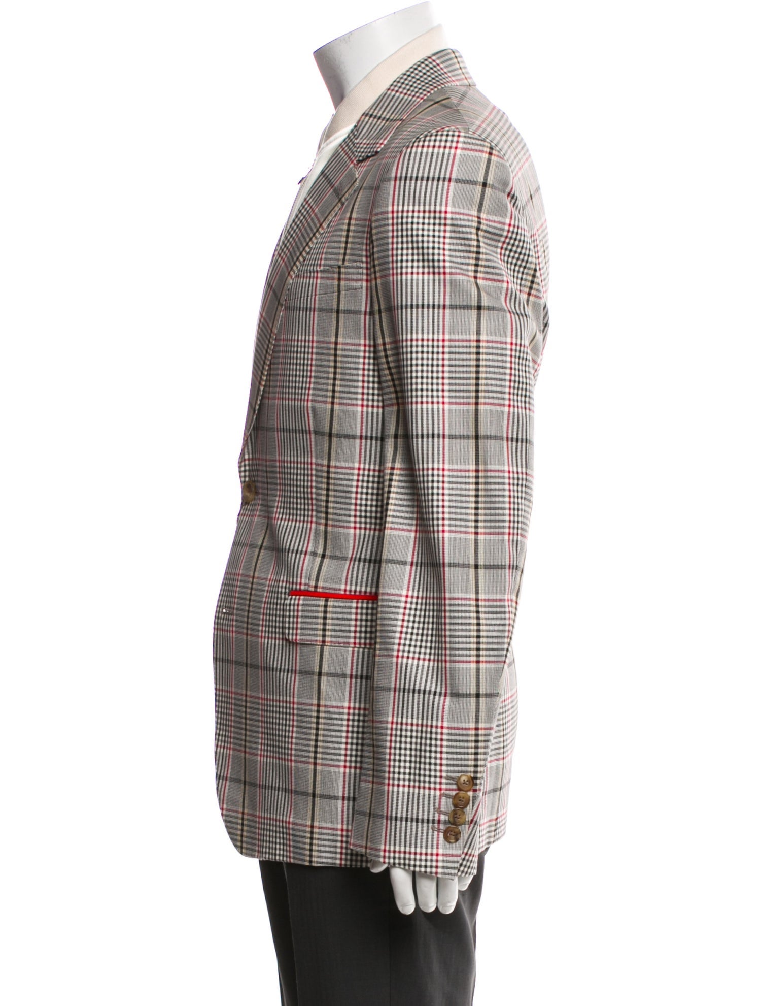 Alexander McQueen Plaid Print Blazer w/ Tags