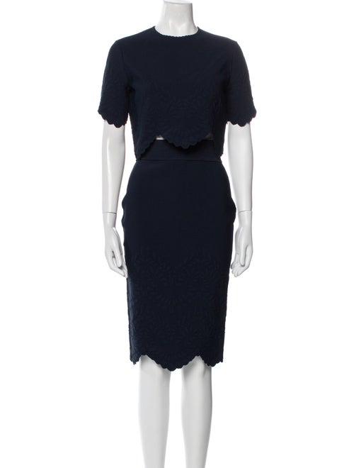 Alexander McQueen Scalloped Accent Skirt Set