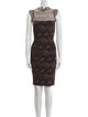 Alexander McQueen Lace Pattern Knee-Length Dress