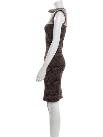 Alexander McQueen Lace Pattern Knee-Length Dress