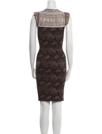 Alexander McQueen Lace Pattern Knee-Length Dress